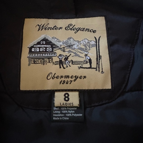 Obermeyer Black Winter Jacket - Picture 5 of 7